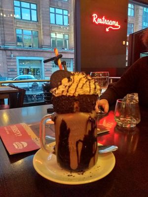Fancy oreo milkshake (cant believe it was vegan) at Steak Cattle & Roll - Bell St in Glasgow