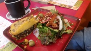 Croustade with salad & slaw - also very tasty  at Java in Swanage