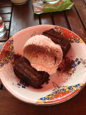 Vegan dessert was very tasty  at Java in Swanage