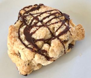 Chocolate Chip Scone — one of my favorite scones around ! at Timeless Coffee Roasters and Bakery in Berkeley