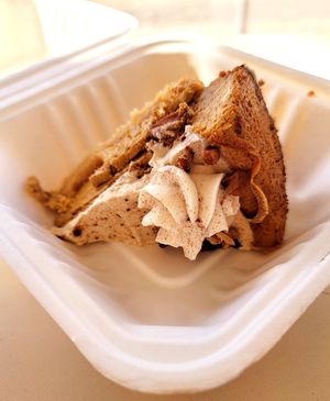 Pumpkin cheesecake at Timeless Coffee Roasters and Bakery in Berkeley