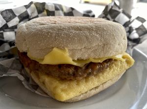 Breakfast sandwich   at Timeless Coffee Roasters and Bakery in Berkeley