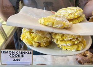 Lemon Crinkle Cookies   at Timeless Coffee Roasters and Bakery in Berkeley