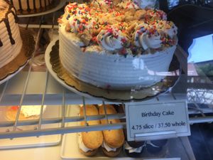 Birthday cake  at Timeless Coffee Roasters and Bakery in Berkeley
