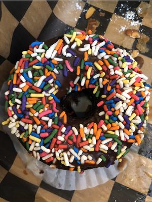 The best vegan donut I’ve ever had! at Timeless Coffee Roasters and Bakery in Berkeley