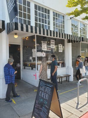 Outside at Timeless Coffee Roasters and Bakery in Berkeley