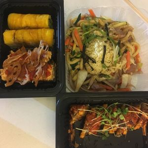 Great vegan sushi menu  at Oh Baby Sushi in Redwood City