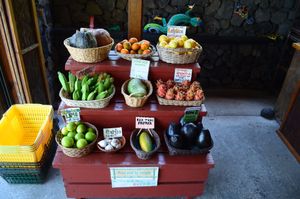 Fruits on display at The South Kona Fruit Stand in Captain Cook