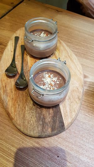 Beautiful chocolate mousse at Naturalead in Kowloon