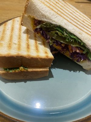 Falafel smash at Kings Coffee and Books in Dumfries