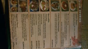 mains at Amigo's Mexican Restaurant in Luang Prabang