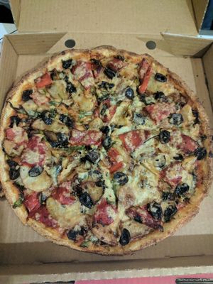 Aztec with vegan cheese  at Pizza Max in West Melbourne