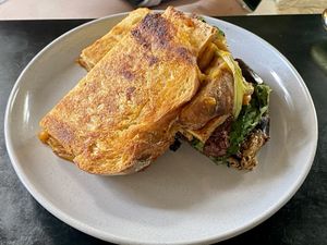 Tofu toastie at Grown in West End