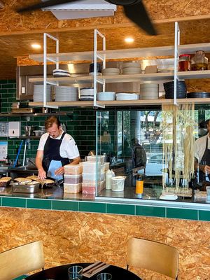 Open kitchen at Grown in West End
