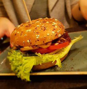 Veganer Burger at Hans im Glück in Muenster