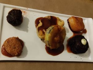  tempura course starters at Men Impossible in Amsterdam