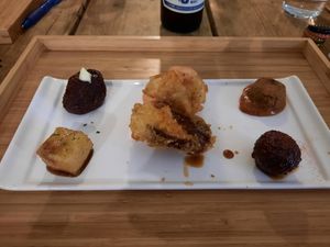 Some of the starters at Men Impossible in Amsterdam