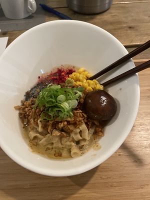 The truffle ramen. Very thick. Very creamy. Very much a truffle flavor. at Men Impossible in Amsterdam