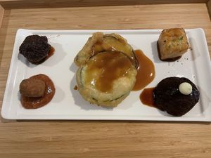 Vegetable tempura and some other sides. Another starter. at Men Impossible in Amsterdam