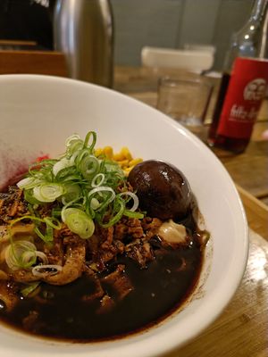 The main dish, the noodles at Men Impossible in Amsterdam