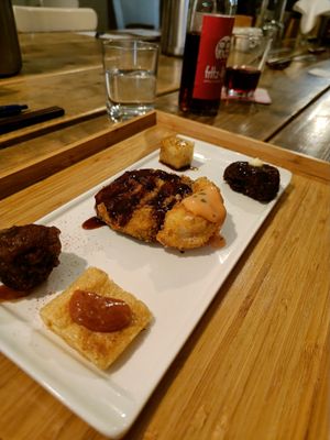 Warm starters, katsu version at Men Impossible in Amsterdam