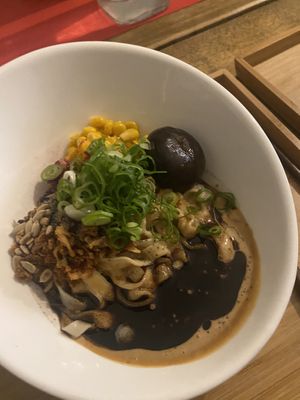 Black garlic sauce ramen   at Men Impossible in Amsterdam