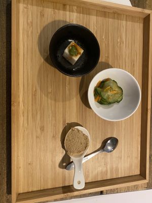 Cold starter, set dinner menu  at Men Impossible in Amsterdam