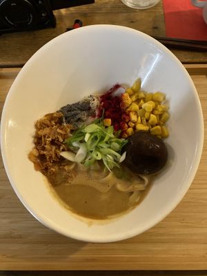 Truffle ramen  at Men Impossible in Amsterdam