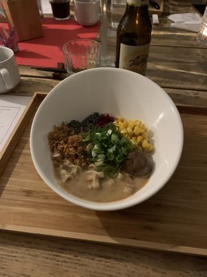 White truffle ramen  at Men Impossible in Amsterdam