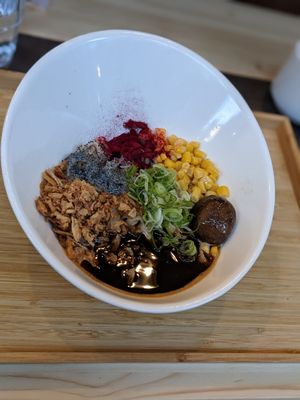 Burnt garlic ramen at Men Impossible in Amsterdam