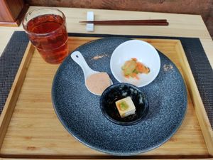 Cold starter. The sesame tofu was the best at Men Impossible in Amsterdam