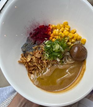 white miso ramen   at Men Impossible in Amsterdam