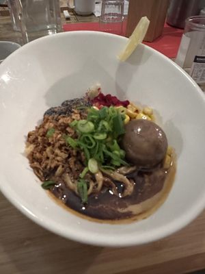 Burnt Black Garlic Ramen  at Men Impossible in Amsterdam