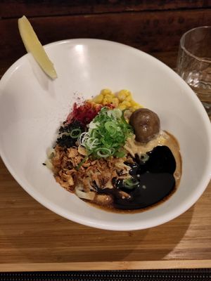 Ramen bowl at Men Impossible in Amsterdam