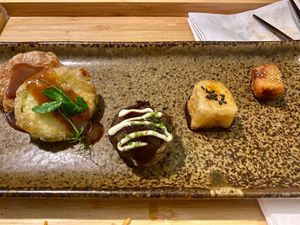 One of the warm courses at Men Impossible in Amsterdam