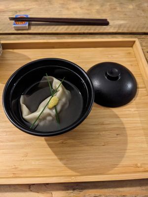 Wonton soup at Men Impossible in Amsterdam