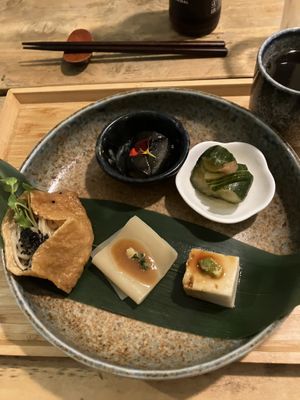 cold appetizers   at Men Impossible in Amsterdam