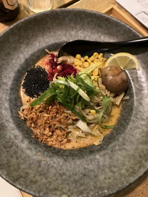 Ramen in broth (clear truffle)  at Men Impossible in Amsterdam