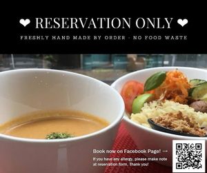 Men Impossible ask guests to make reservation in advance via Facebook page, in order to prepare very fresh hand-made noodle just before your arriving. Thank you for your support!! at Men Impossible in Amsterdam