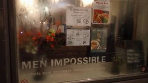 small entrance  at Men Impossible in Amsterdam