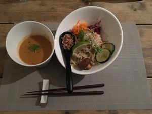 Spicy tomato Ramen at Men Impossible in Amsterdam