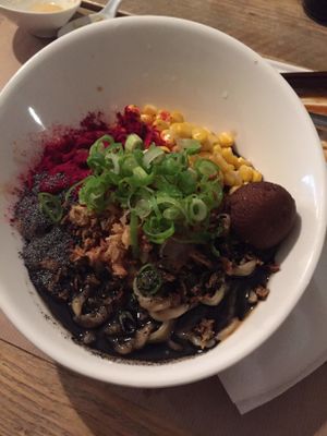 Ramen dish at Men Impossible in Amsterdam
