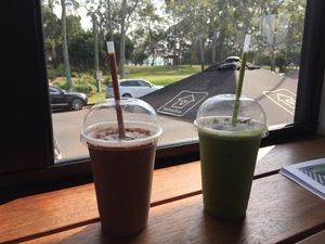 Smoothies at The Front Room Cafe in Hervey Bay