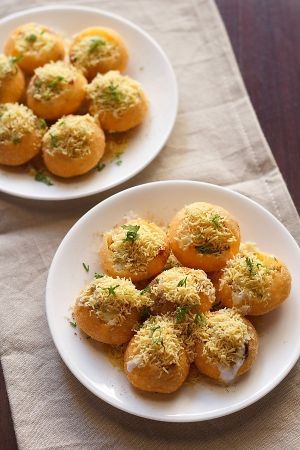 Dahi Puri at Veggie Planet in Mississauga