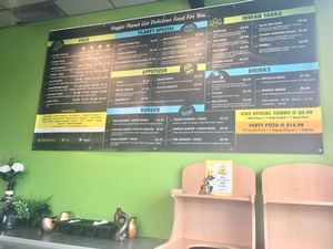 Menu Board  at Veggie Planet in Mississauga