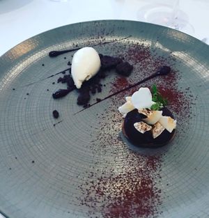 Chocolate dessert at Gauthier Soho in London