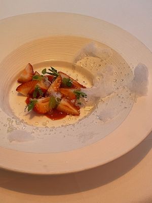 Strawberries... at Gauthier Soho in London