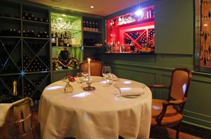 table-2 with bar at Gauthier Soho in London