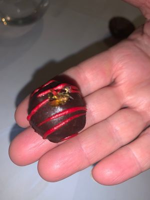 Chocolate truffle at Gauthier Soho in London