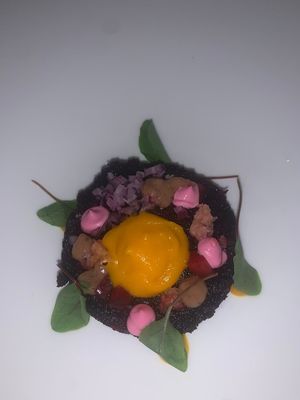 Carrot stak tartare at Gauthier Soho in London